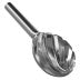 CARBIDE BURR, ALUMINUM CUT, OVAL