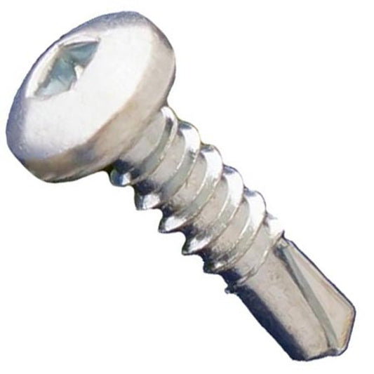 PAN HEAD, SQUARE, #2 POINT, SELF DRILLING,SCREW, ZINC