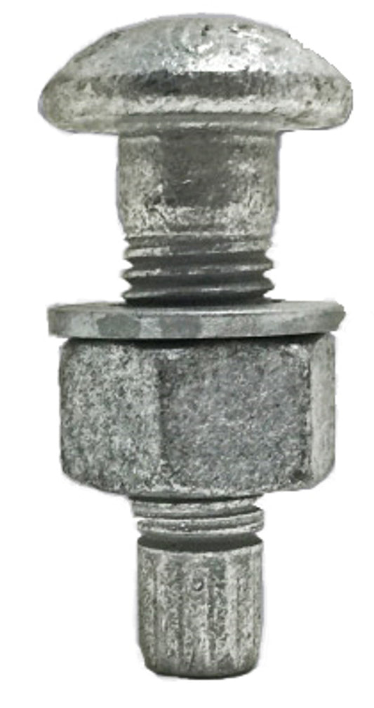 1"-8x2" A325 T.C. BOLT GALV WITH A563 DH HVY HEX NUT & ROUND F436 WASHER MECH GALVANIZED USA