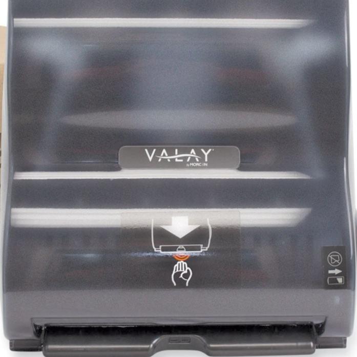 HARD ROLL, TOWEL DISPENSER, SMOKE 10", ELECTRONIC