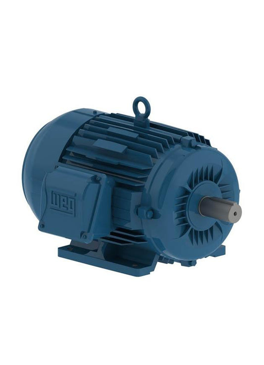 WEG GENERAL PURPOSE MOTOR: TOTALLY ENCLOSED FAN-COOLED, RIGID BASE MOUNT, 5 HP, 1,755 NAMEPLATE RPM