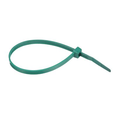 7" 50 LB GREEN NYLON METAL DETECTABLE CABLE TIE