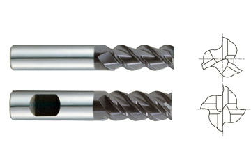 4 FLUTE, REGULAR LENGTH, 50 DEG HELIX, JET-POWER CARBIDE