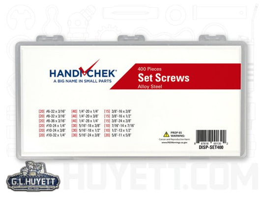 SCREW ASSORTMENT 400 PIECE HANDI-CHEK VERSION